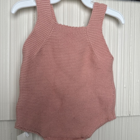 NWT Simple Kids Pink Knit Romper - Picture 2 of 3